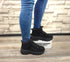 Ghete sport, dama, SKECHERS Hi Ryze Gawkers Street Blox-Block, 155260-BBK negru, piele naturala